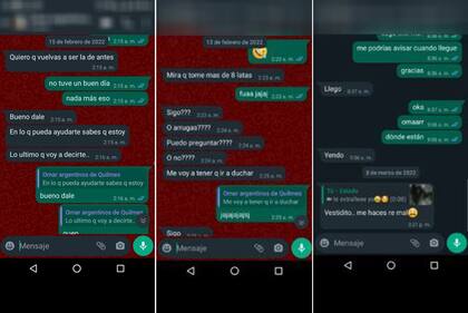 Los chats de los acosos que originaron la denuncia