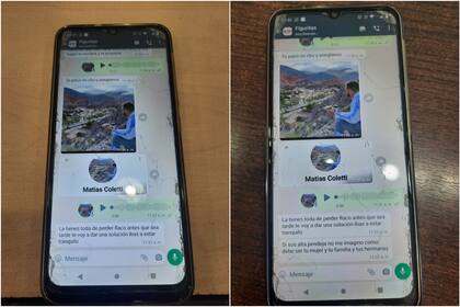 Los chats que cruzaron el dueño de la papelera y el estafador (Foto: Gentileza)