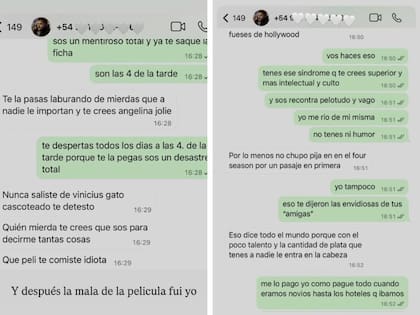 Los chats que iniciaron la guerra mediática entre Homero y Sofía