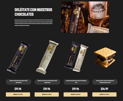 Los chocolates son otro de los productos estrella de los actores