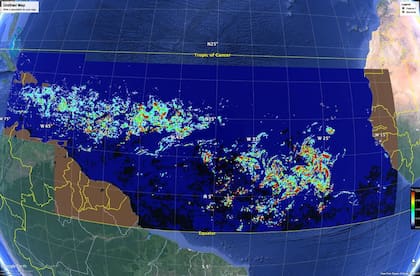 Los científicos analizan las imágenes satelitales para prever en qué zonas habrá mayor presencia de sargazo