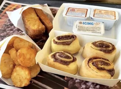 Los cini minis son bocadillos de canela y azúcar con glaseado dulce están disponibles por tiempo limitado en restaurantes selectos de Miami y Fort Lauderdale, Florida (Reddit)