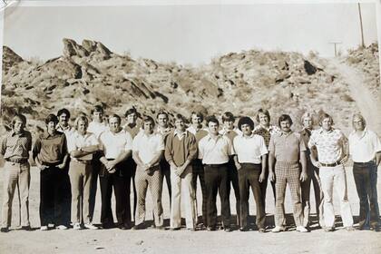 Los clasificados para el PGA Tour en noviembre de 1974, en Palm Springs; entre ellos, Florentino Molina