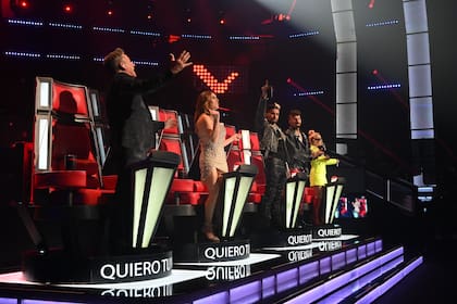 Los coaches de La Voz Argentina, en la última semifinal del programa