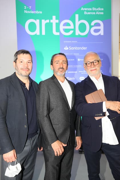 Los coleccionistas Joaquín Rodríguez, David Tonconogy y Abel Guaglianone