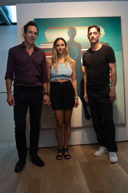 Los coleccionistas Rodolfo Benvenutti, Rosario Sánchez Dansey y el curador Marcelo Dansey