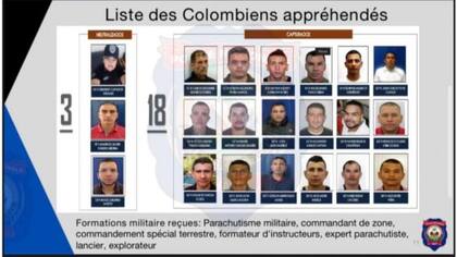 Los colombianos que habrían participado en el asesinado del presidente de Haití