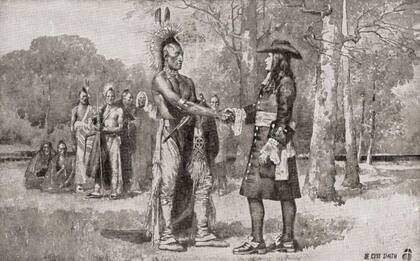 Los colonos británicos fueron conquistando cada vez más territorios habitados por indígenas.