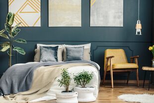 Los colores oscuros e intensos brindan lujo a los ambientes