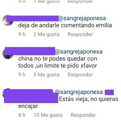 Los comentarios agresivos contra la China Suárez