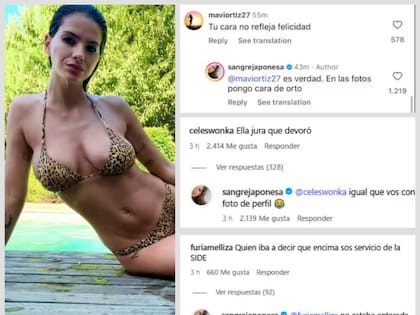 Los comentarios con los que la China Suárez respondió a los haters
