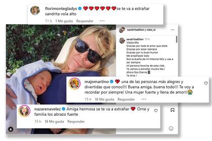 Los comentarios de las famosas que recordaron a Sandra Dillon en Instagram