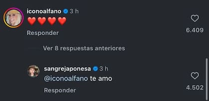 Los comentarios de los famosos al posteo que confirma el romance de Mauro Icardi y la China Suárez (Captura: Instagram @sangrejaponesa)