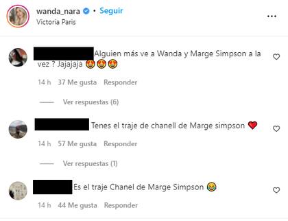 Los comentarios en el posteo de Wanda Nara se llenaron con la cómica comparación