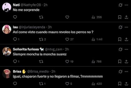 Los comentarios evidenciaron un favoritismo por la China Suárez en esta información