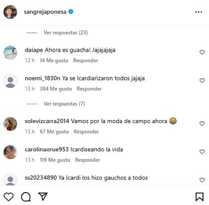 Los comentarios que recibió La China por la foto que compartió de Magnolia con la boina de gaucho