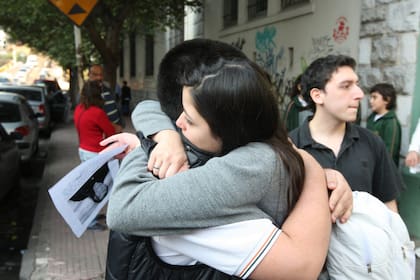 Los compañeros de escuela de Ángeles, desconsolados