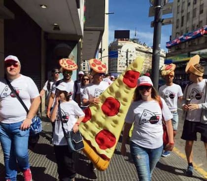 Los competidores se vistieron para la ocasión