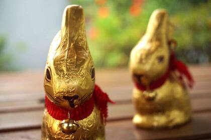 Los conejitos no pueden faltar, estos son de Lindt