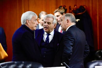 Los consejeros de la magistratura Juez, Alvaro Gonzalez y Maques