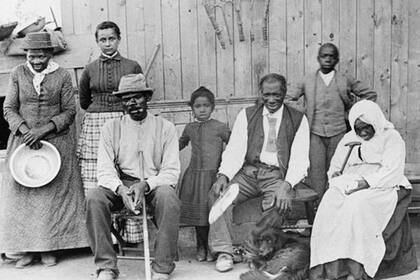 Harriet Tubman (en el extremo izquierdo de la fotografía) se convirtió en un símbolo del abolicionismo