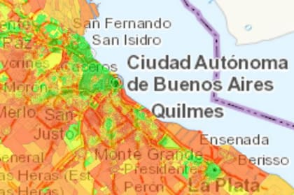 Los contrastes en la región de la ciudad de Buenos Aires son notables