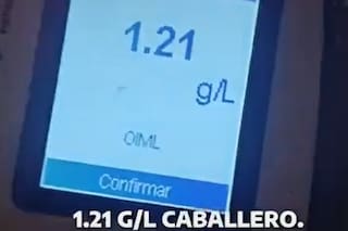 La increíble explicación de un conductor que dio positivo el test de alcoholemia en la costa