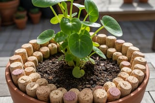 La insólita razón por la que hay que poner corchos en la tierra de las plantas