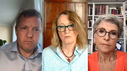 Los corresponsales de LA NACION Guillermo Idiart, Elisabetta Piqué y Luisa Corradini