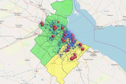 Los cortes de luz señalados por el ENRE.