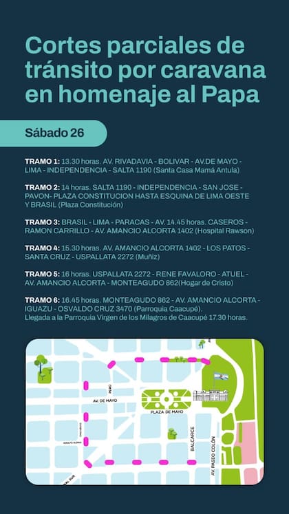 Los cortes por la caravana