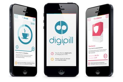 Los creadores de Digipill prometen que las "píldoras digitales" ayudan a los usuarios a evitar el insomnio, perder peso y más
