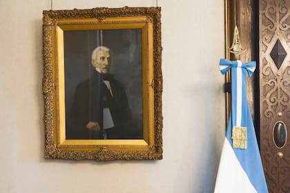 El retrato de San Martín cuelga ahora en el despacho presidencial