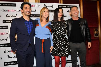 Los cuatro intérpretes disfrutaron de la actuación de sus pares