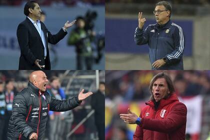 Los cuatro técnicos argentinos de las semifinales de la Copa