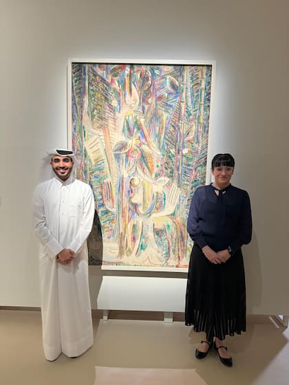 Los curadores de la muestra con la obra de Wifredo Lam que integrará una retrospectiva en el MoMA