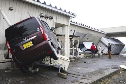 Los daños después de que la ciudad fuera afectada por los terremotos y el tsunami en Suzu, prefectura de Ishikawa, Japón, el miércoles 3 de enero de 2024. 
