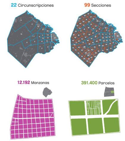 Los datos catastrales oficiales que figuran en la web del gobierno de la ciudad de Buenos Aires