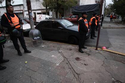 La vereda de la calle Guidi, el lugar donde recibió el disparo Sosa