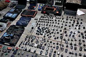 Los delincuentes tenían en su poder 332 llaves de autos y camionetas