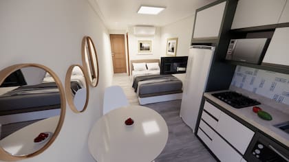 Los departamentos se entregan llave en mano.