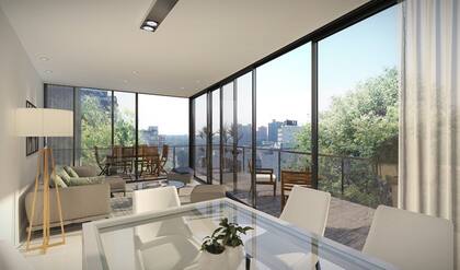 Los departamentos tienen dos a tres dormitorios en Lafinur y Cabello