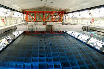 Los desechos nucleares deben enfriarse antes de ser trasladados a otras instalaciones de almacenamiento.