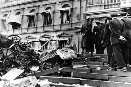 Los destrozos alcanzaron también la Casa Rosada