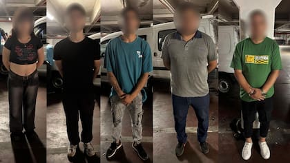 Los detenidos de la banda de "Trapitos VIP"