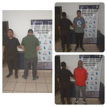 Los detenidos en la Comisaría 1era de Merlo