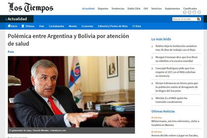 Los diarios de Bolivia reaccionaron a la disputa por la reciprocidad en la atención médica