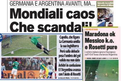 Los diarios italianos no tuvieron piedad con el juez de Argentina-México