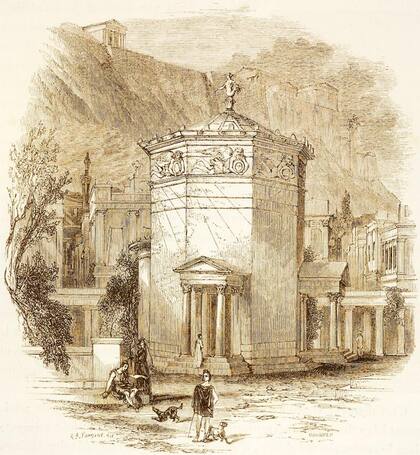 Los dioses de los vientos están esculpidos en los paneles decorativos cerca del techo