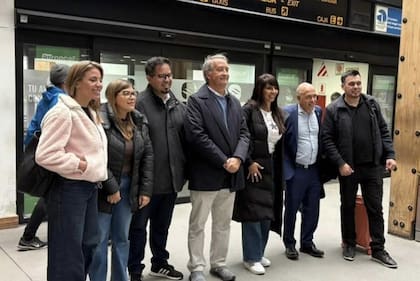 Los diputados de La Libertad Avanza, Virginia Gallardo, Verónica Razzini, Santiago Pauli, Nicolás Mayoraz, Lorena Villaverde, Bartolomé Abdala y Miguel Rodríguez